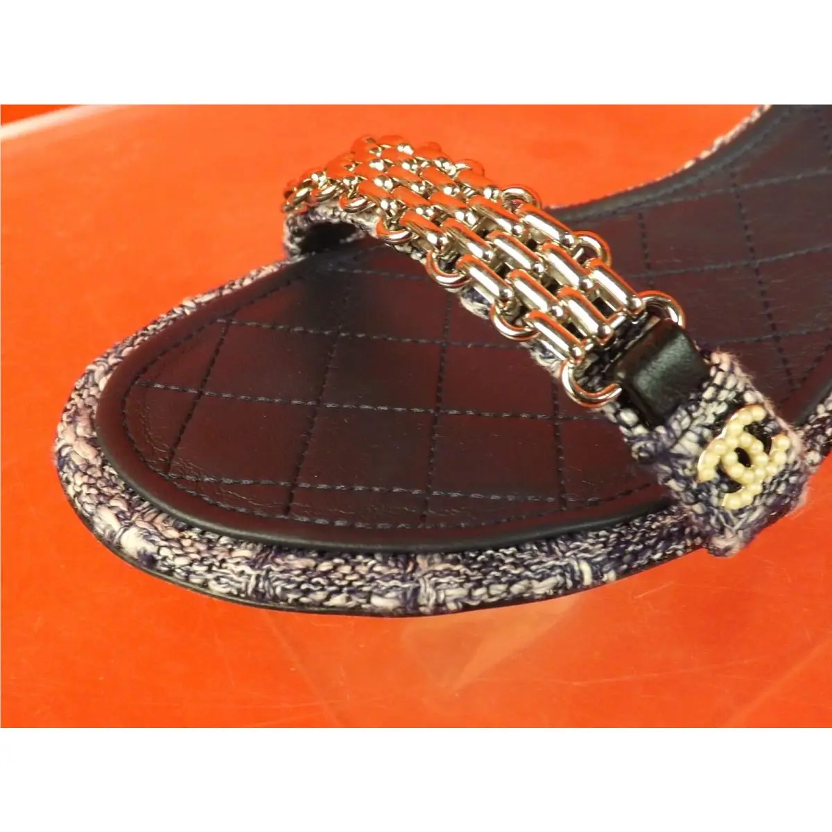 Chanel shoes - G31705 - G31705 - NAVY BLUE/GRAY /GOLD (UPC: 00505043713288) 0