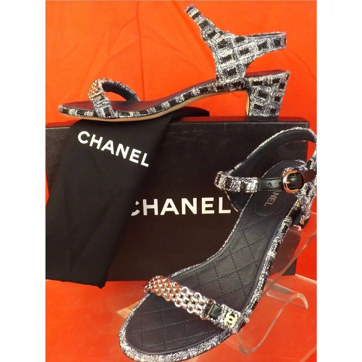 Chanel shoes - G31705 - G31705 - NAVY BLUE/GRAY /GOLD (UPC: 00505043713288) 5