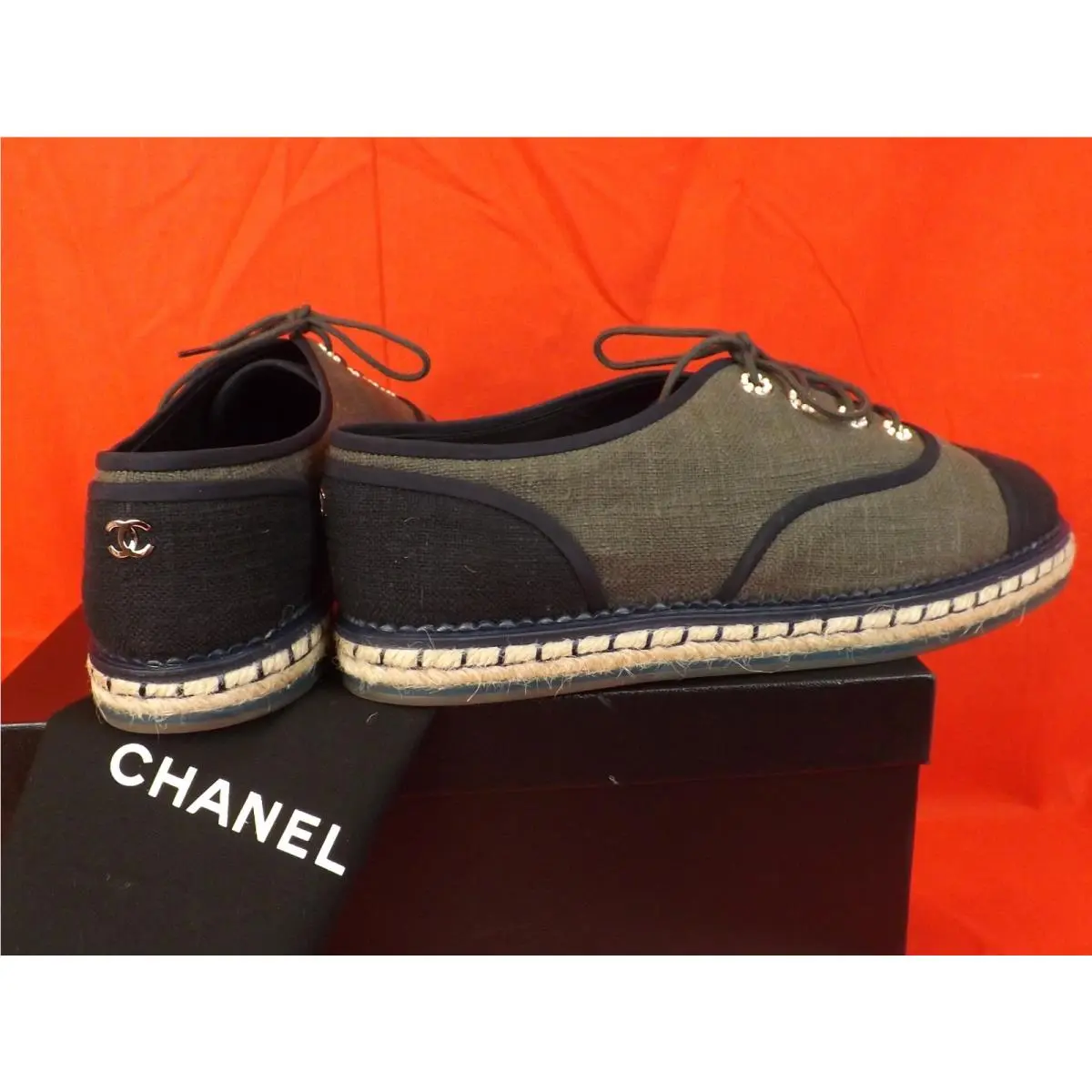 Chanel shoes - G31345 - G31345 - Dark Green /Black (UPC: 3572635412253) 5