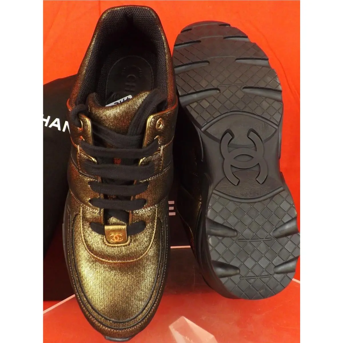 Chanel shoes - G31711 - G31711 - Golden Brown (UPC: 3572637441602) 7