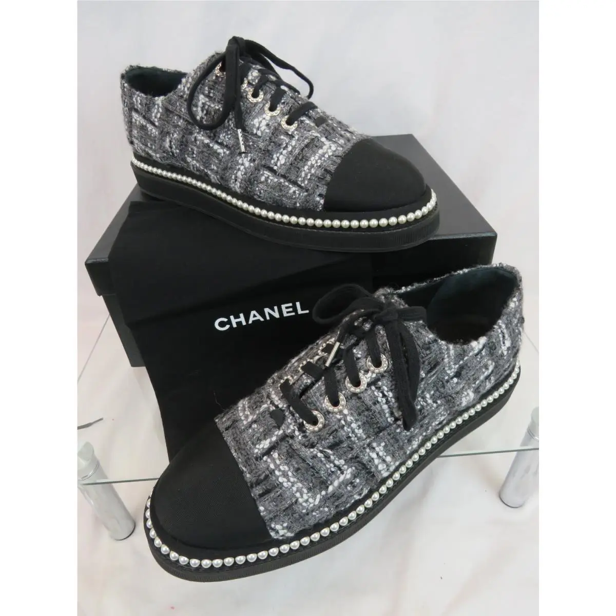 Chanel shoes - CHANEL G32357 - Gray (UPC: 3572640227248) 5