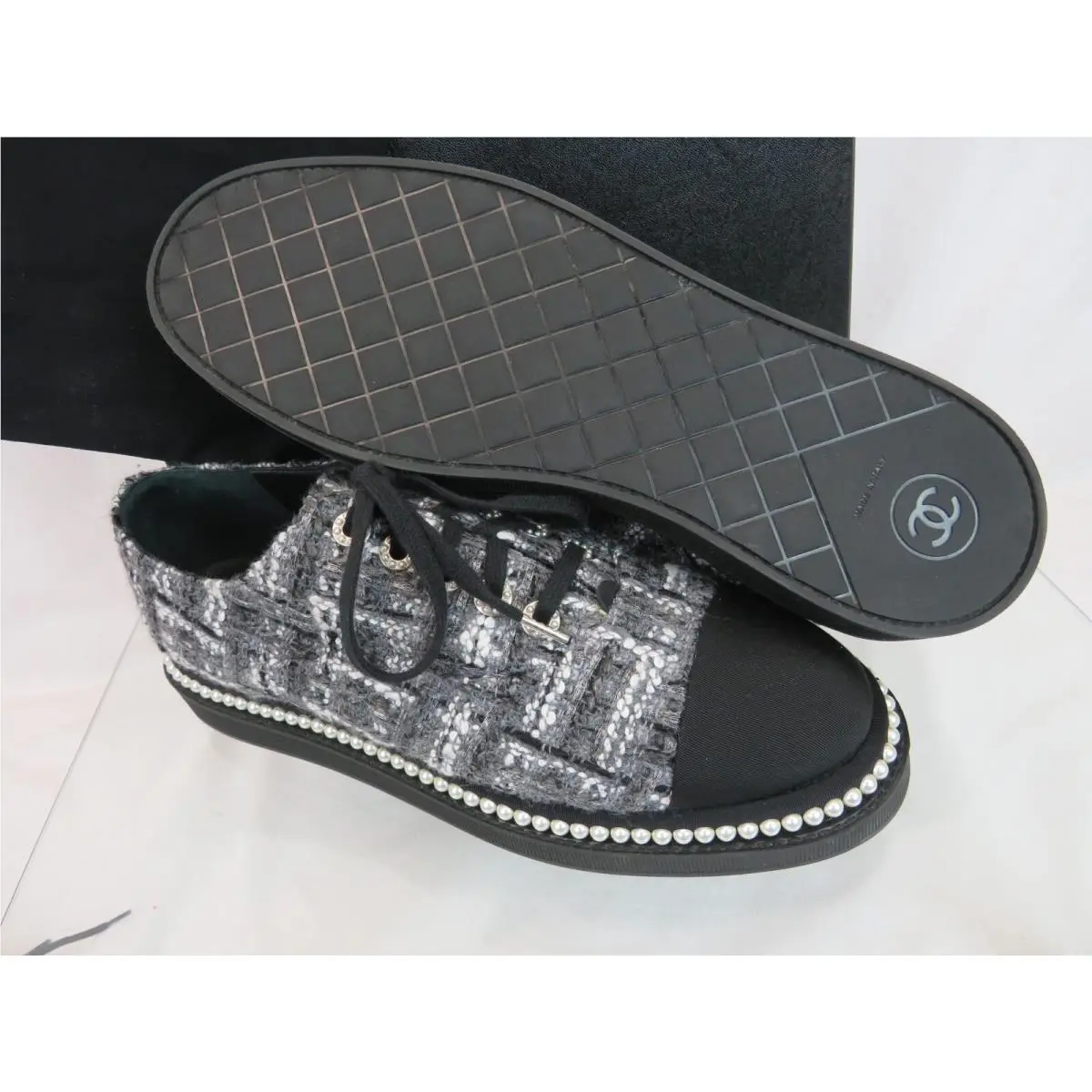 Chanel shoes - CHANEL G32357 - Gray (UPC: 3572640227248) 6