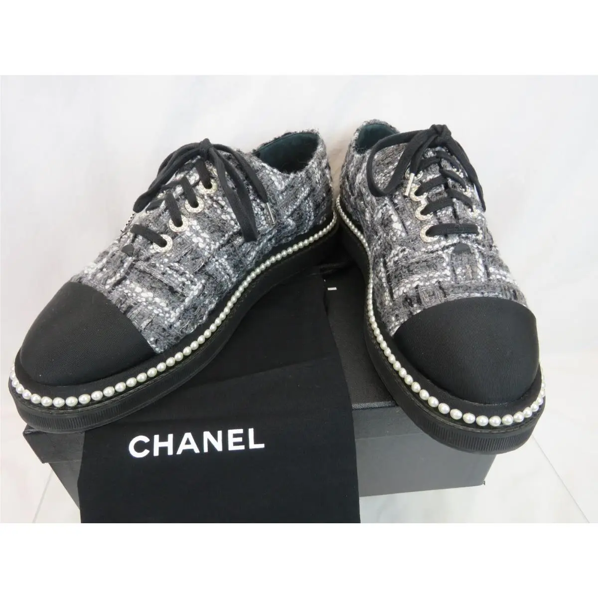 Chanel shoes - CHANEL G32357 - Gray (UPC: 3572640227248) 7
