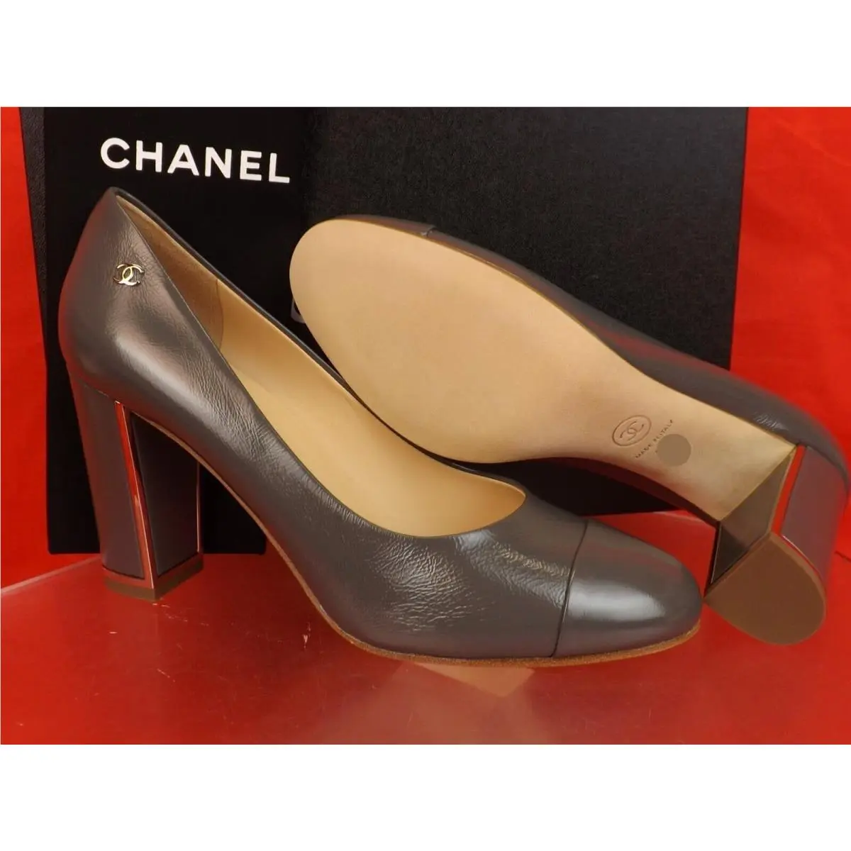 Chanel shoes - CHANEL G31655 - Light Gray/Silver (UPC: 3572639724390) 9