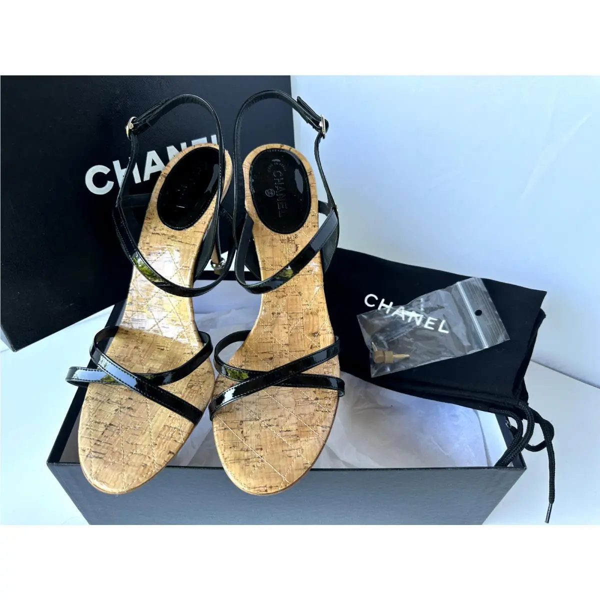 Chanel shoes - sandal - sandal - Black (UPC: 3572625547293) 10