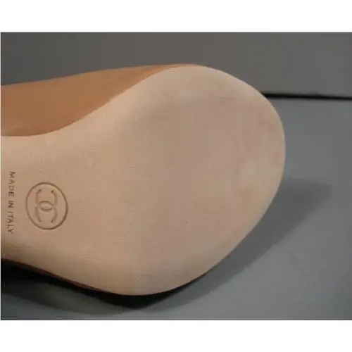 Chanel shoes - Chanel Open Toe Pumps - Open Toe Pumps - Beige (UPC: 3572627354356) 3
