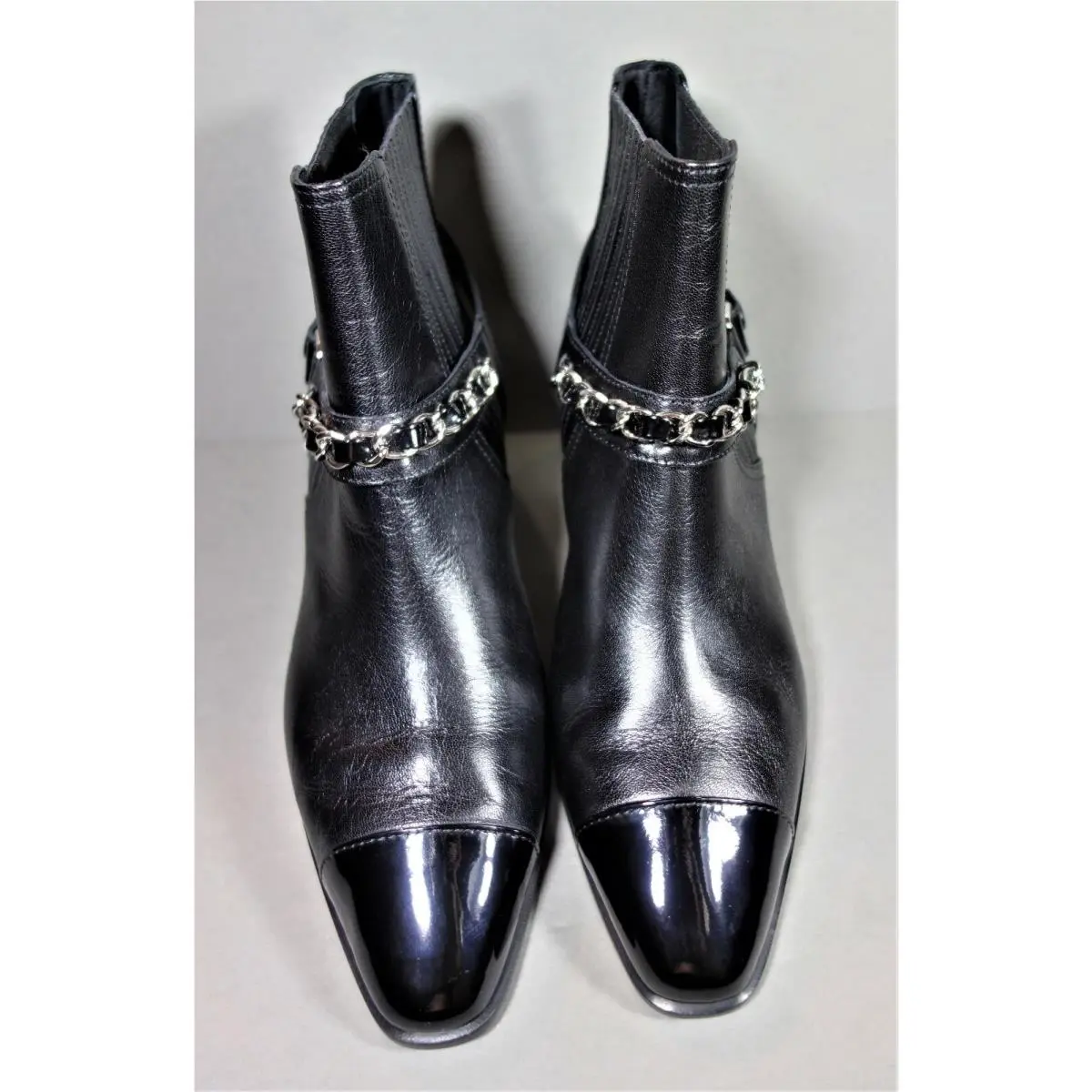 Chanel shoes - Moto Biker Motorcycle Boots Western - Black (UPC: 3572642905793) 1