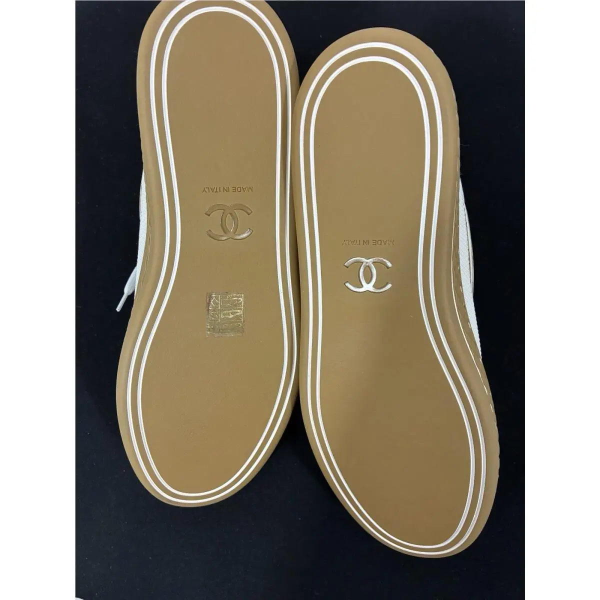 Chanel shoes - CHANEL Tan Cork - Tan Cork - White 4