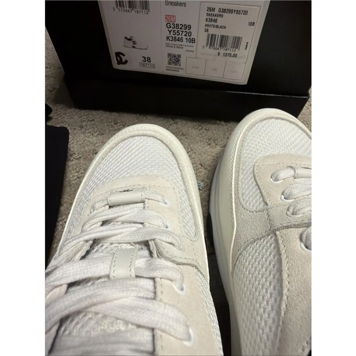 Chanel shoes - Chanel Sneaker - Sneaker - G38299-Y55720-K3846 10B - White 7