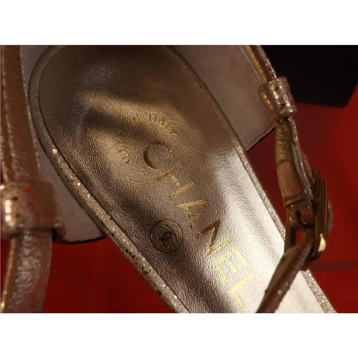 Chanel shoes - G28224 - G28224 - Beige/Black/Gold 9