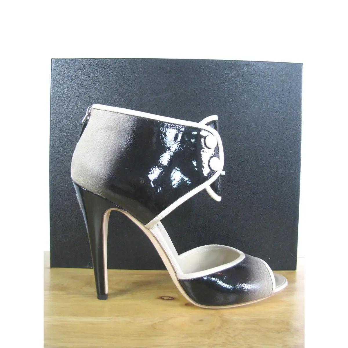 Chanel shoes - Ombre - Black fading to gray, Main: Black fading to gray 2