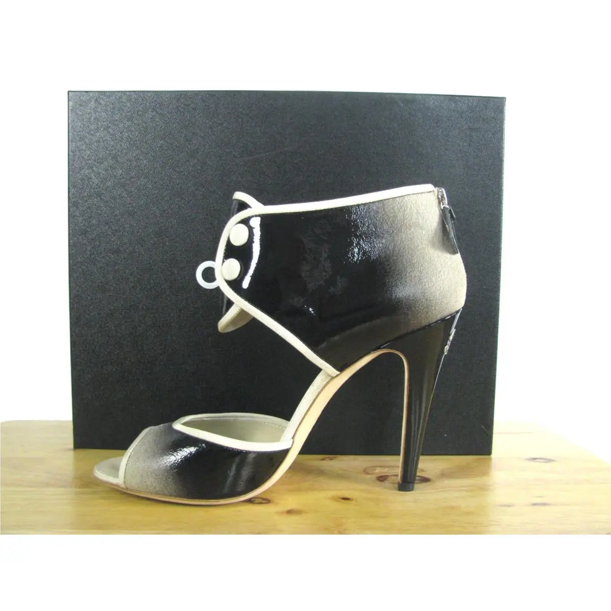 Chanel shoes - Ombre - Black fading to gray, Main: Black fading to gray 3