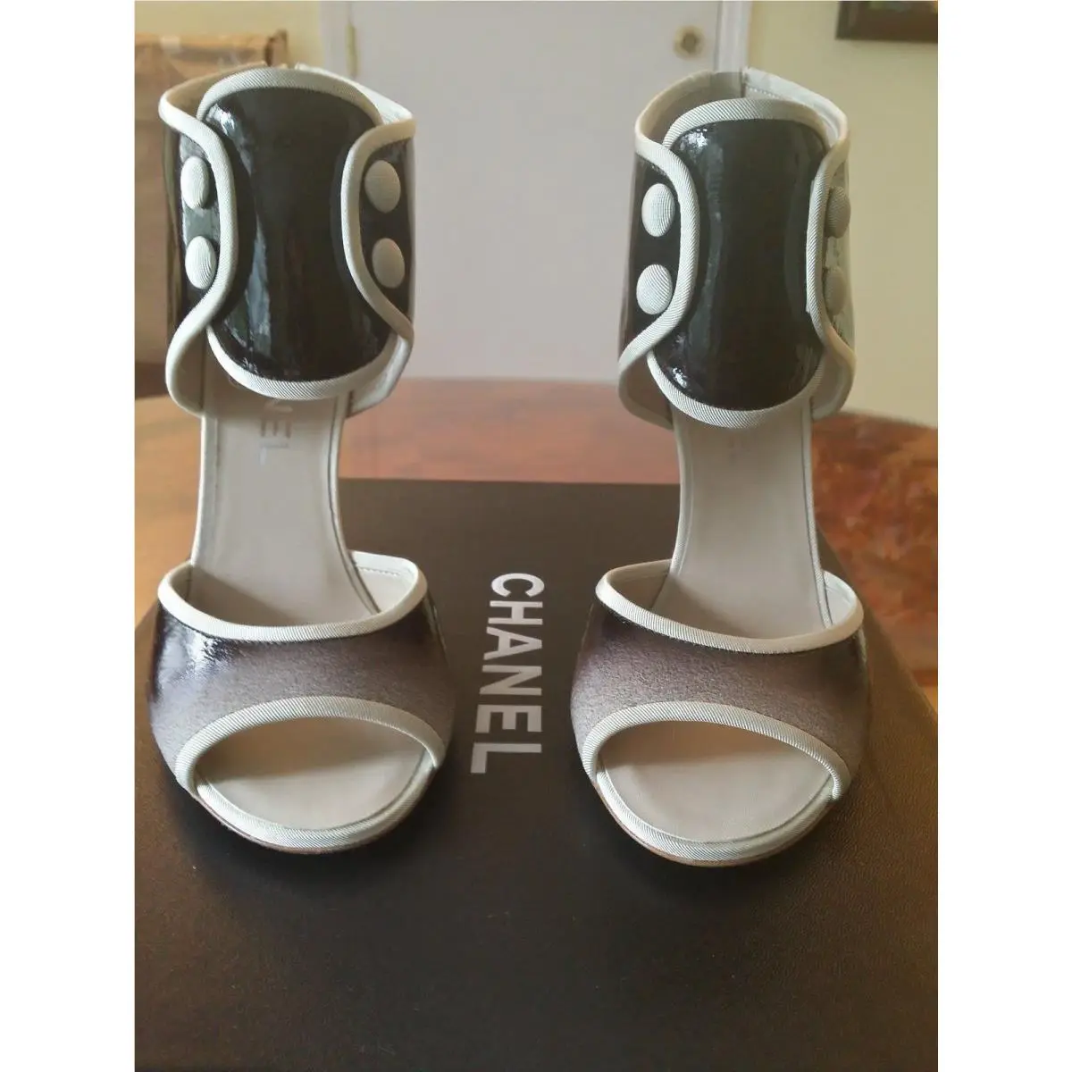 Chanel shoes - Ombre - Black fading to gray, Main: Black fading to gray 4
