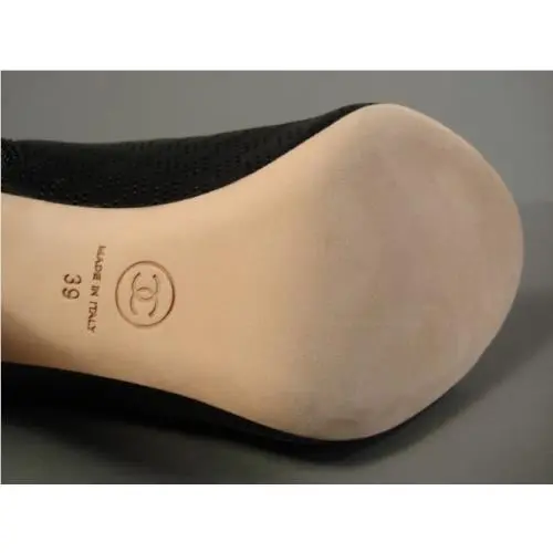 Chanel shoes - Open Toe Booties - Open Toe Booties - Black (UPC: 3572631670589) 9