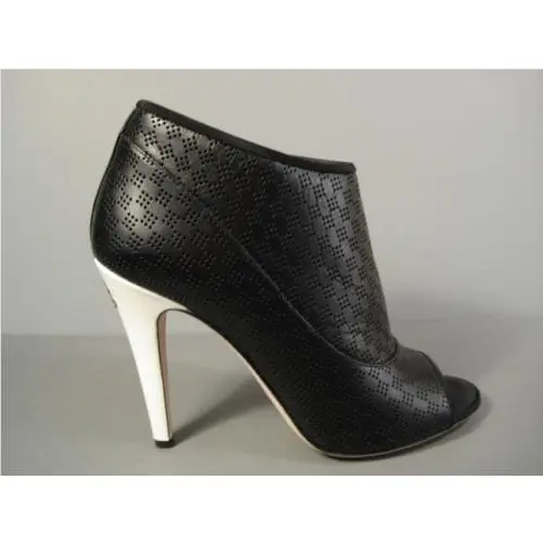 Chanel shoes - Open Toe Booties - Open Toe Booties - Black (UPC: 3572631670589) 1