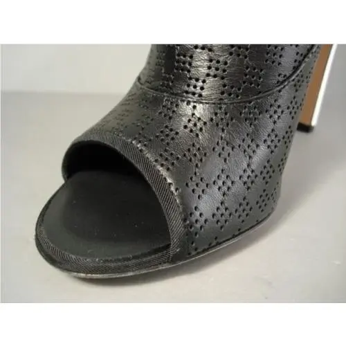 Chanel shoes - Open Toe Booties - Open Toe Booties - Black (UPC: 3572631670589) 4