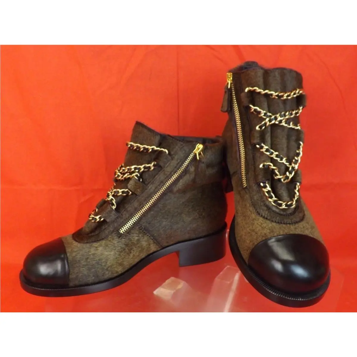 Chanel shoes - G30960Y15912 - G30960Y15912 - Brown/Black/Gold (UPC: 3572634132282) 1