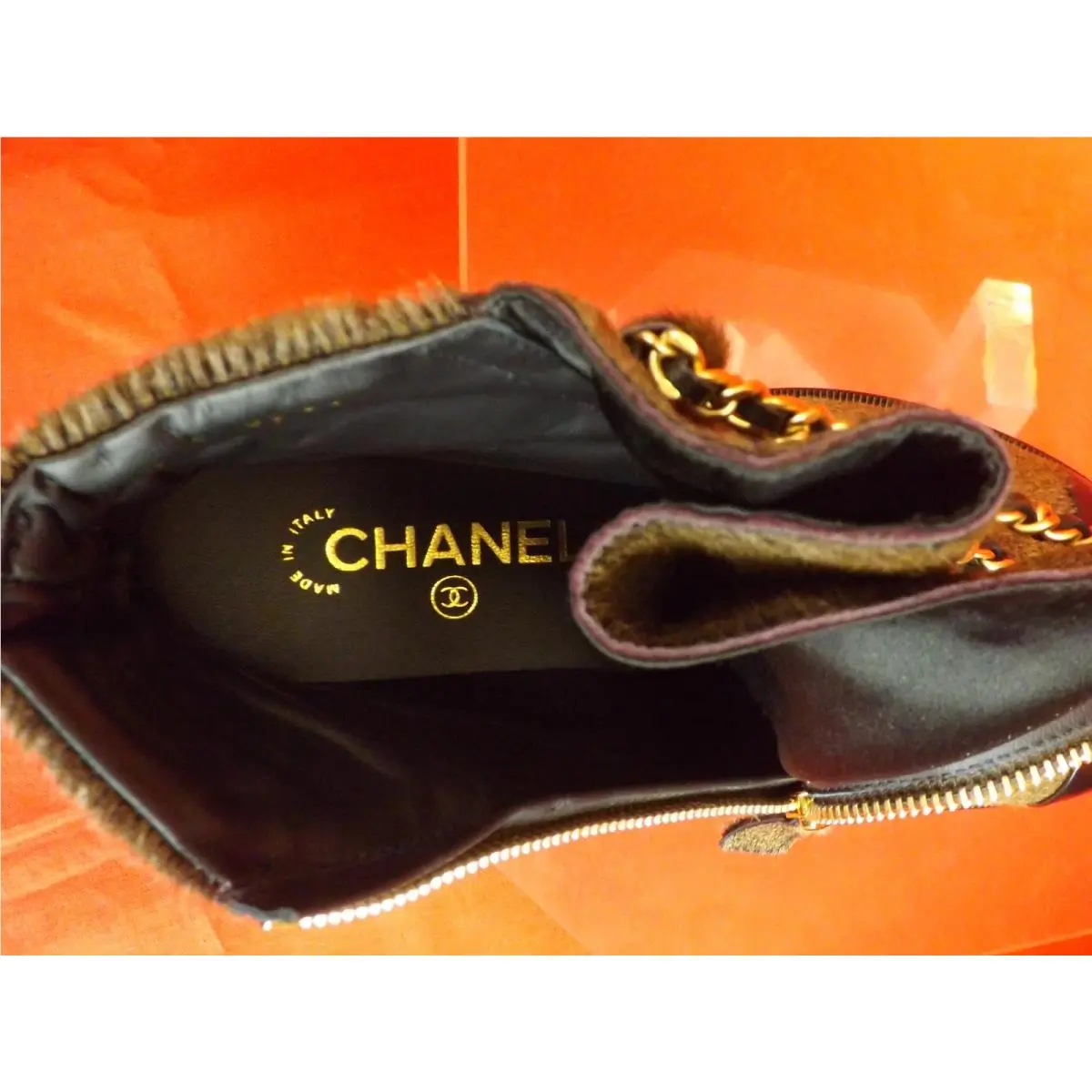 Chanel shoes - G30960Y15912 - G30960Y15912 - Brown/Black/Gold (UPC: 3572634132282) 7