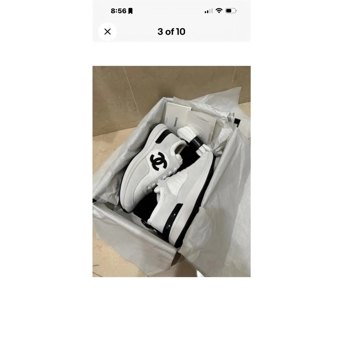 Chanel shoes - Chanel Sneaker - Sneaker - G37122-Y55132-K2775 - White 4