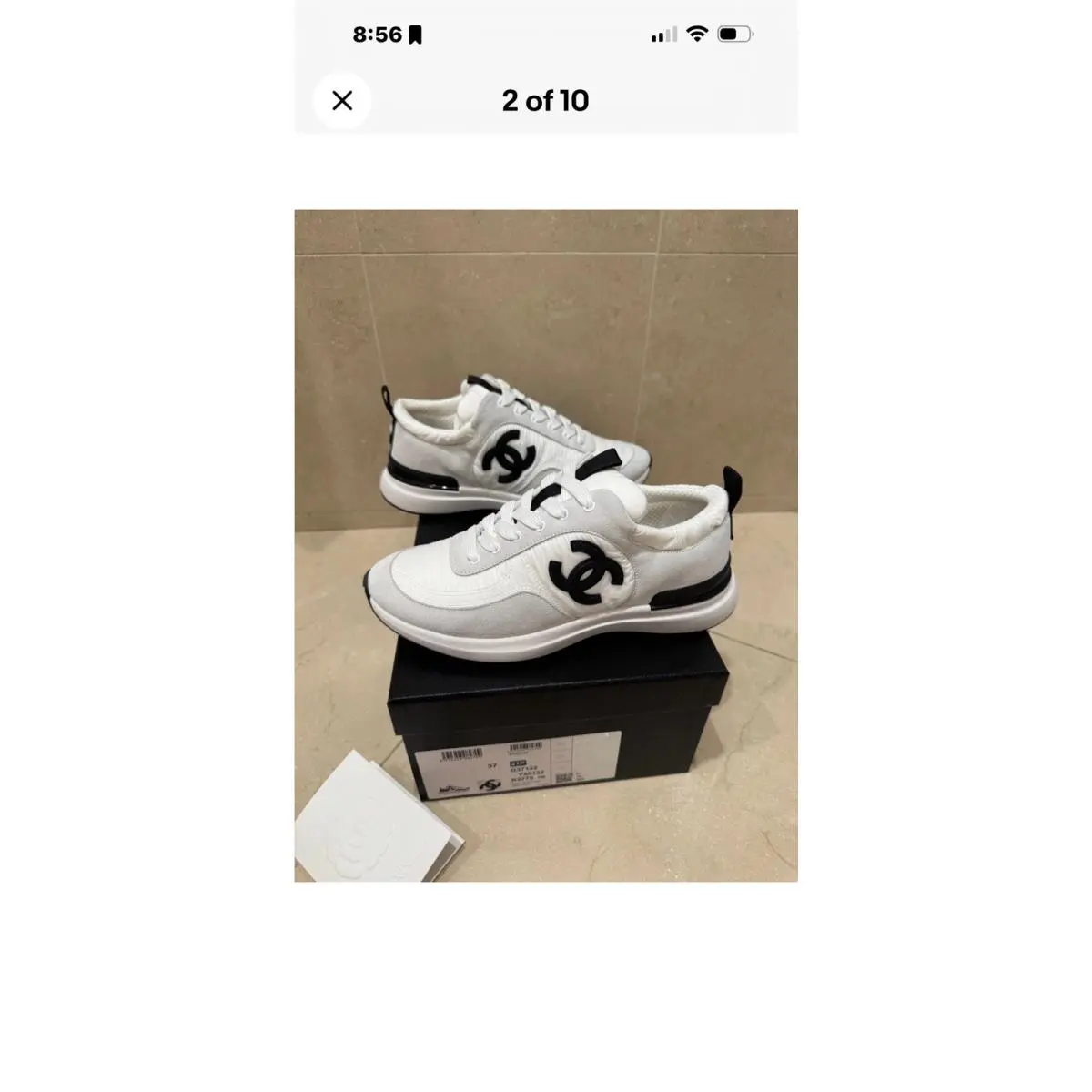 Chanel shoes - Chanel Sneaker - Sneaker - G37122-Y55132-K2775 - White 5