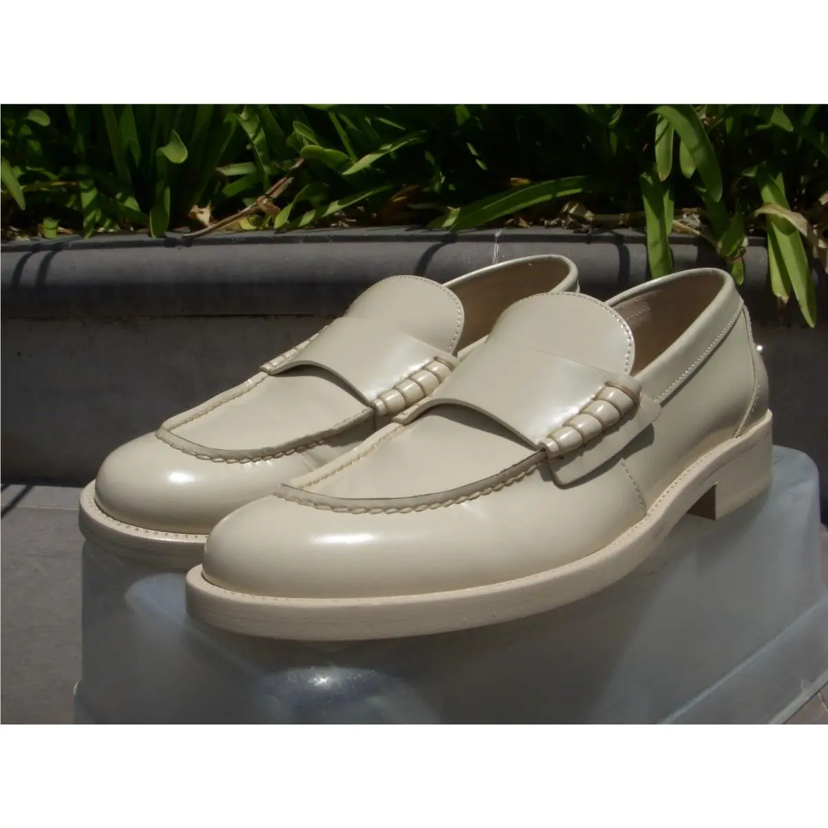 Chanel shoes - Back to College Loafer Moccasin - Light Beige (UPC: 3572672991100) 8