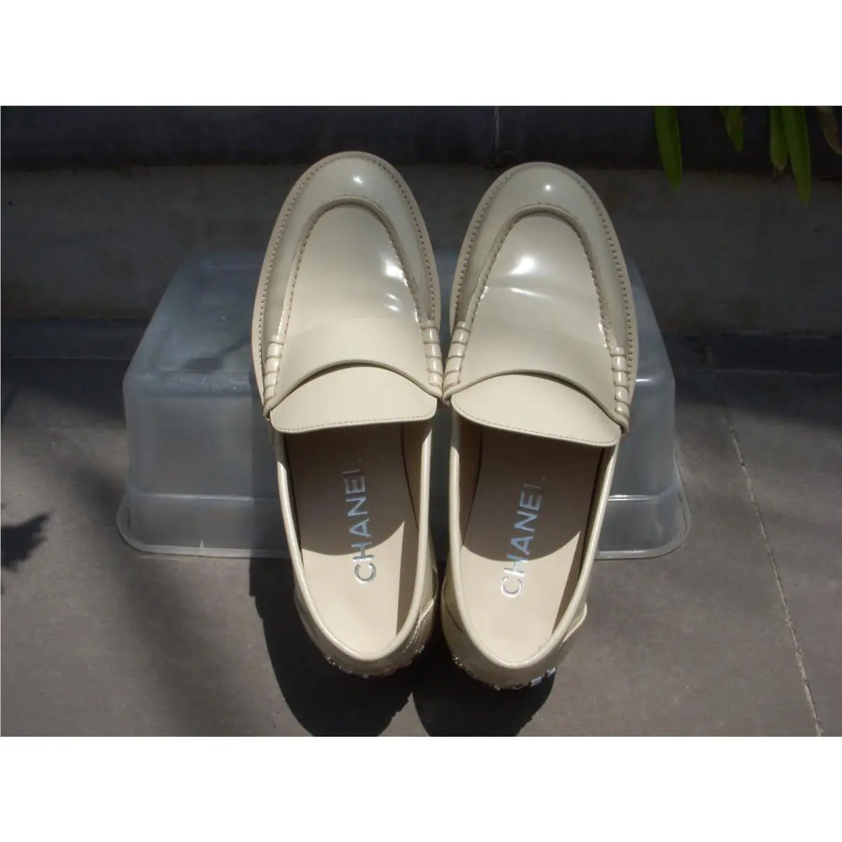 Chanel shoes - Back to College Loafer Moccasin - Light Beige (UPC: 3572672991100) 11