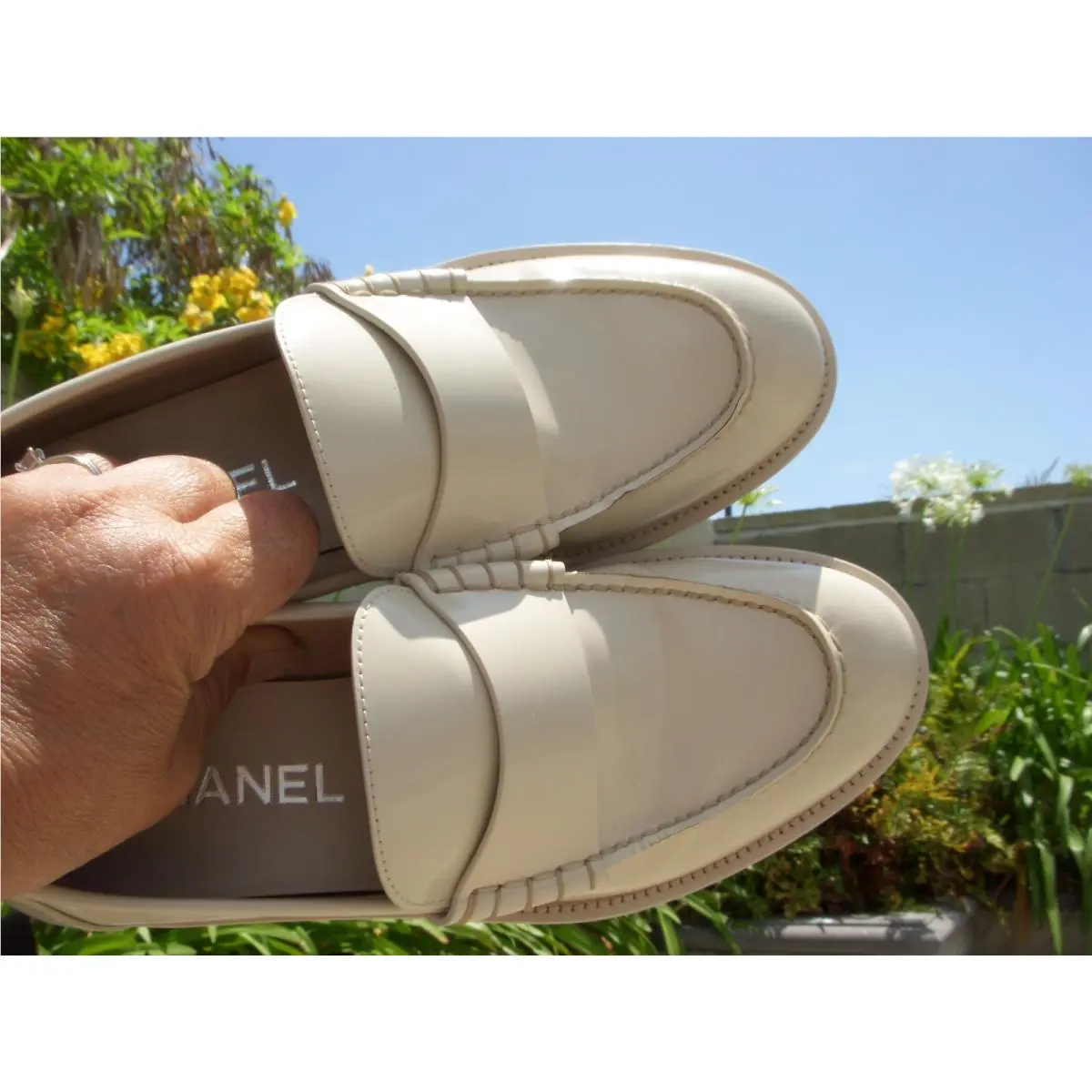 Chanel shoes - Back to College Loafer Moccasin - Light Beige (UPC: 3572672991100) 12