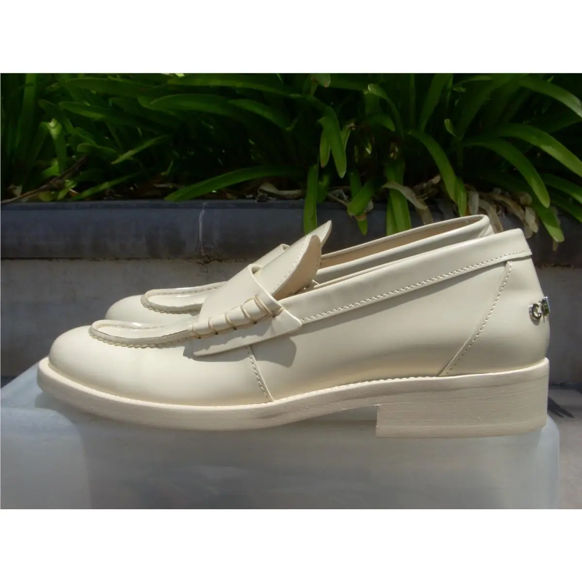 Chanel shoes - Back to College Loafer Moccasin - Light Beige (UPC: 3572672991100) 1