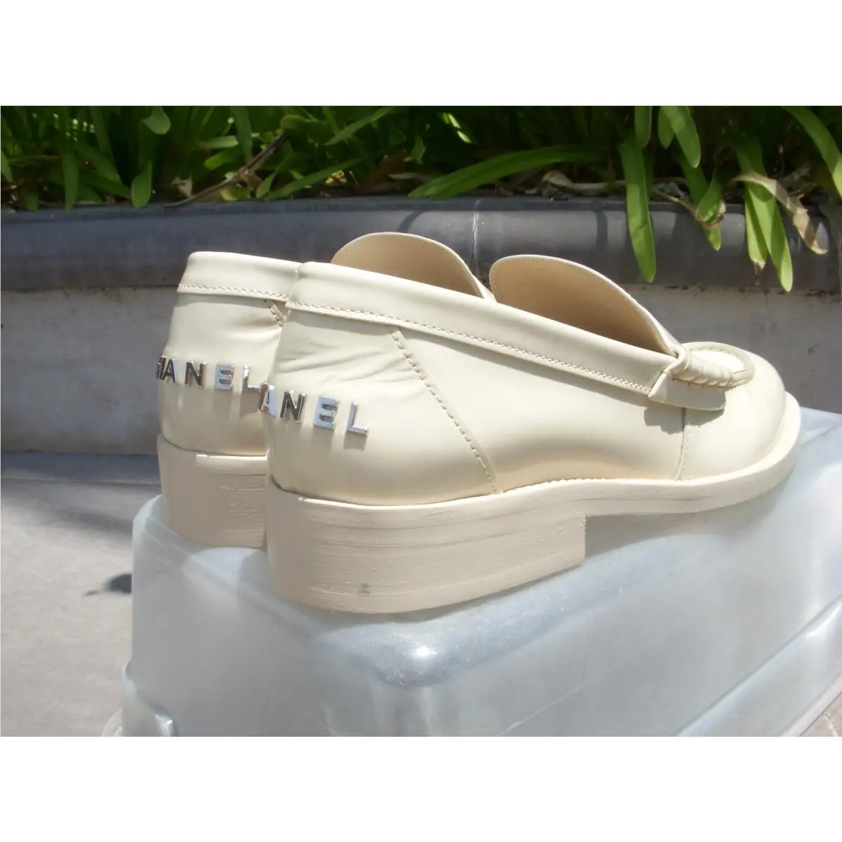 Chanel shoes - Back to College Loafer Moccasin - Light Beige (UPC: 3572672991100) 4