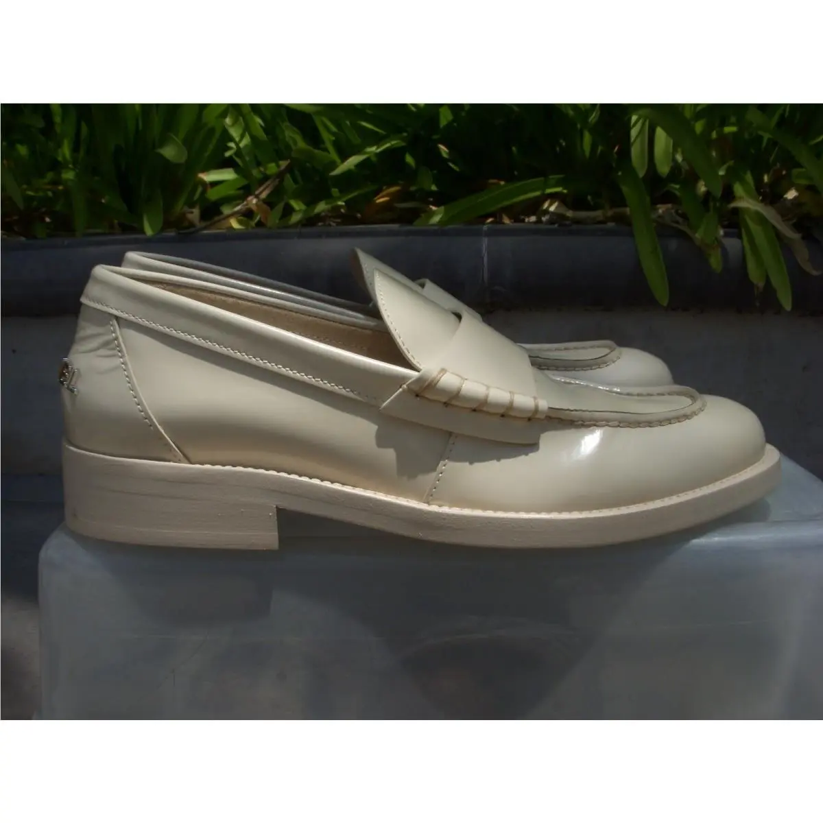 Chanel shoes - Back to College Loafer Moccasin - Light Beige (UPC: 3572672991100) 6