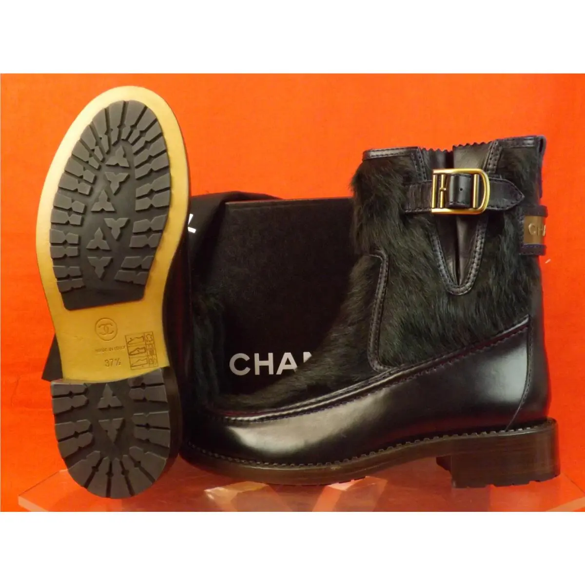 Chanel shoes - Navy Blue/Dark Green 9