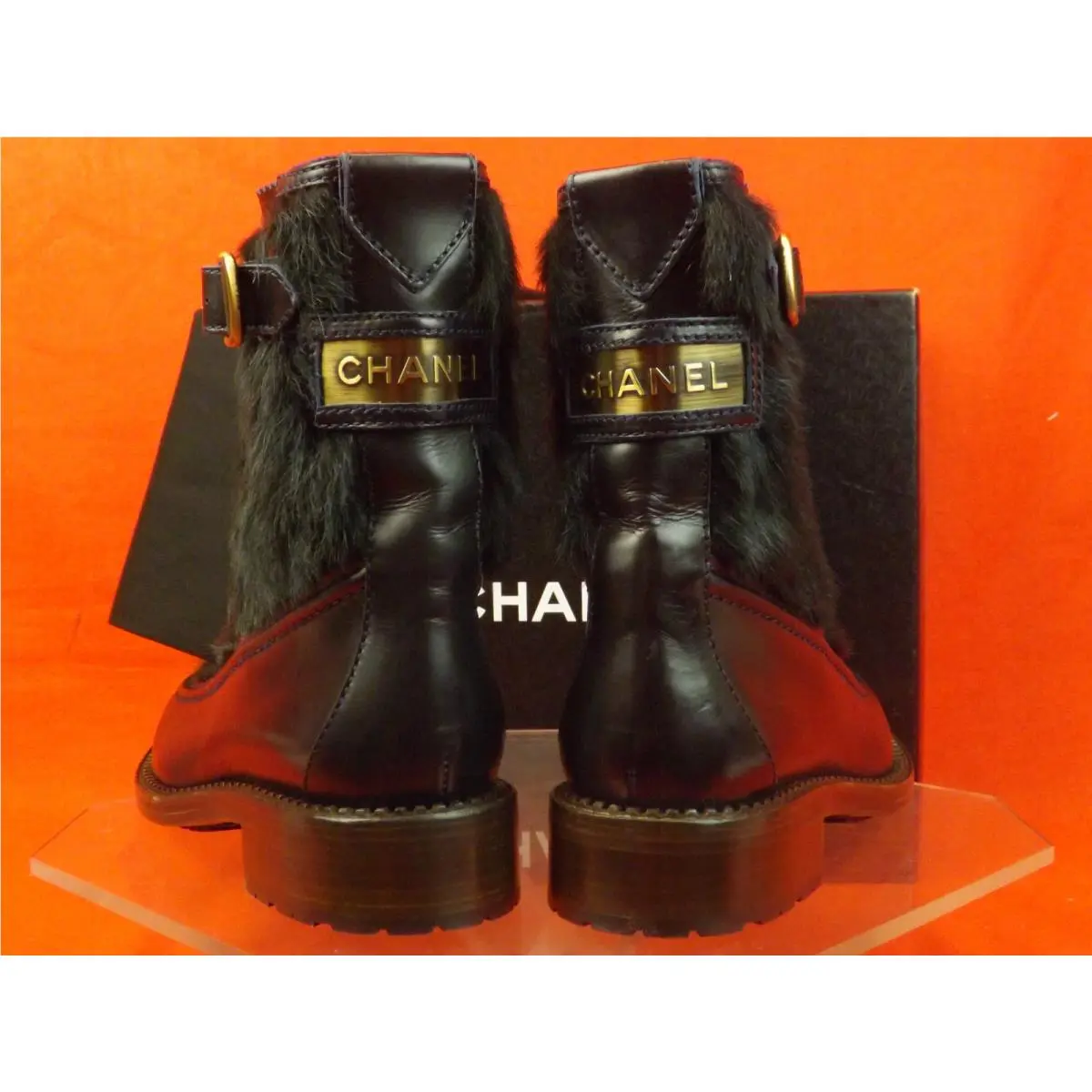 Chanel shoes - Navy Blue/Dark Green 3