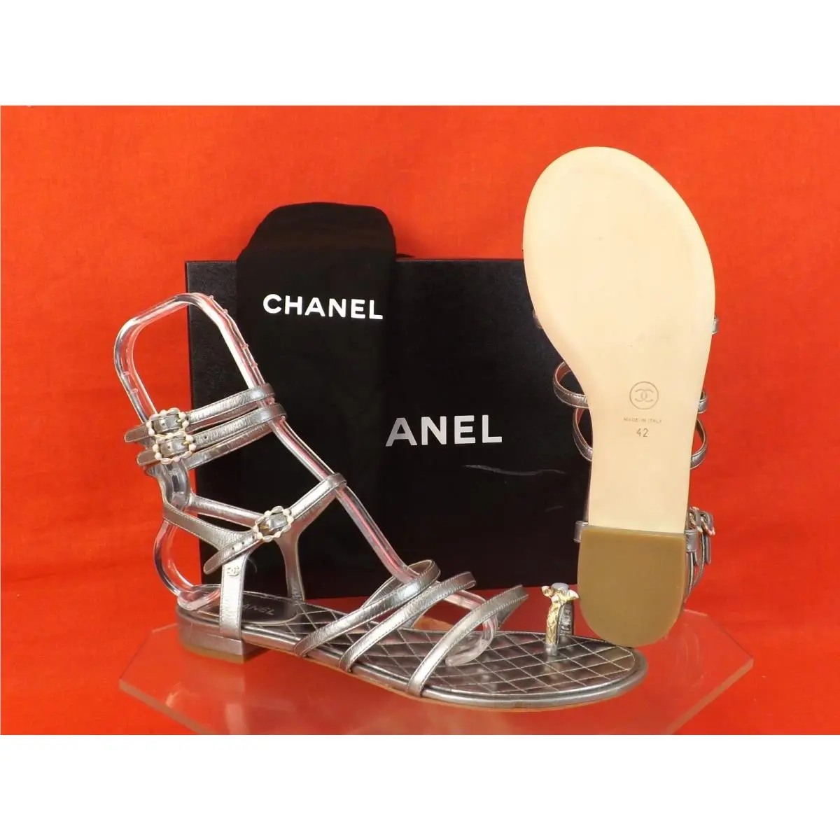 Chanel shoes - G30729 - G30729 - Silver (UPC: 3572633324862) 8