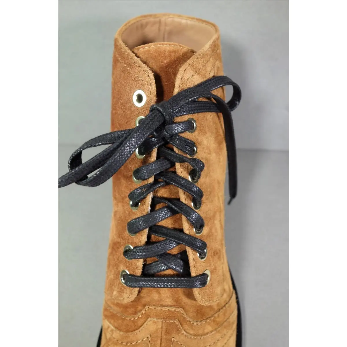 Chanel shoes - Chanel short boots - short boots - Beige, s: Caramel Beige & Black (UPC: 3572641966344) 3