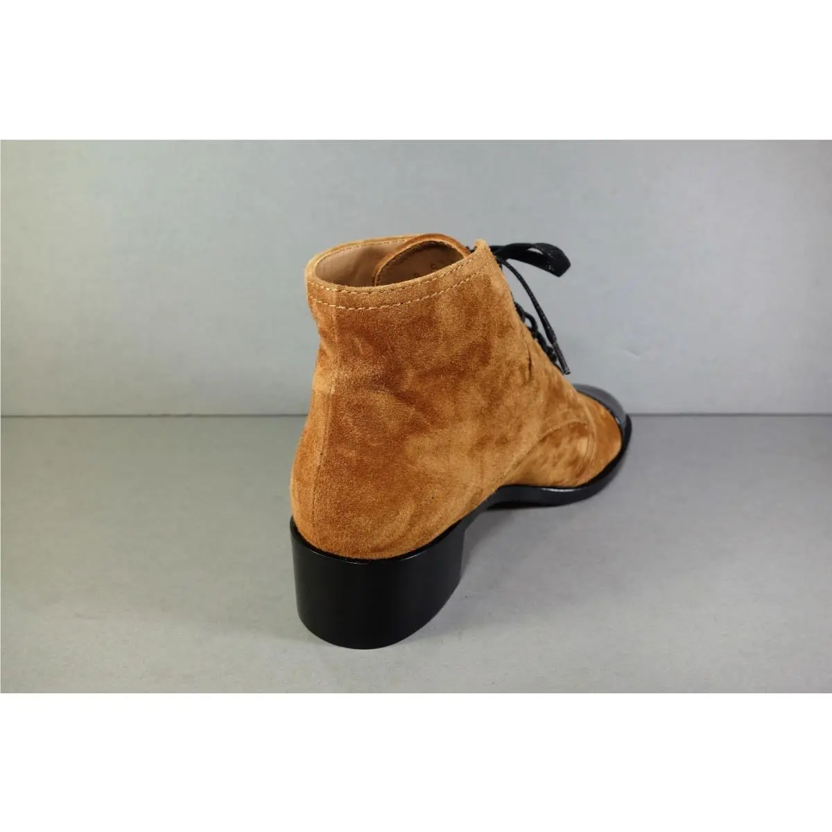 Chanel shoes - Chanel short boots - short boots - Beige, s: Caramel Beige & Black (UPC: 3572641966344) 7