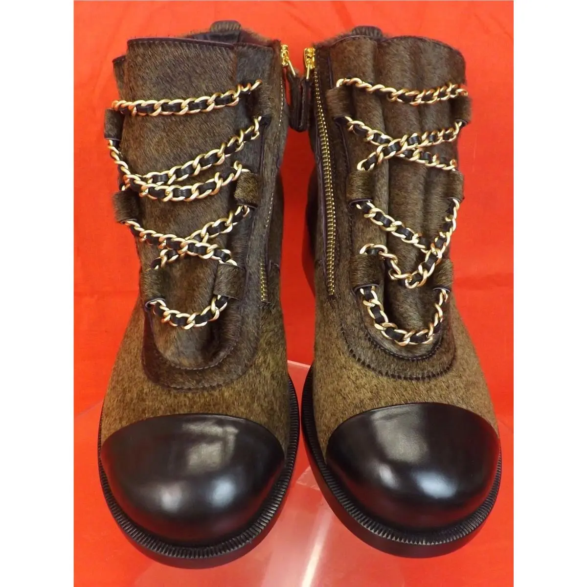 Chanel shoes - Browb/Black/Gold (UPC: 3572634132282) 3