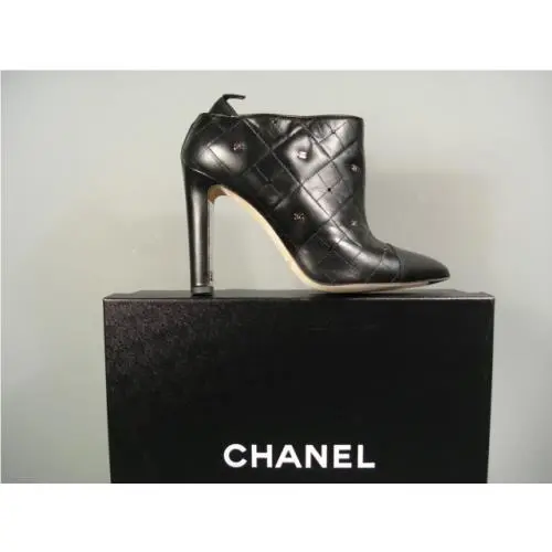 Chanel shoes - Chanel Short Boots - Short Boots - Black (UPC: 3572633965171) 0