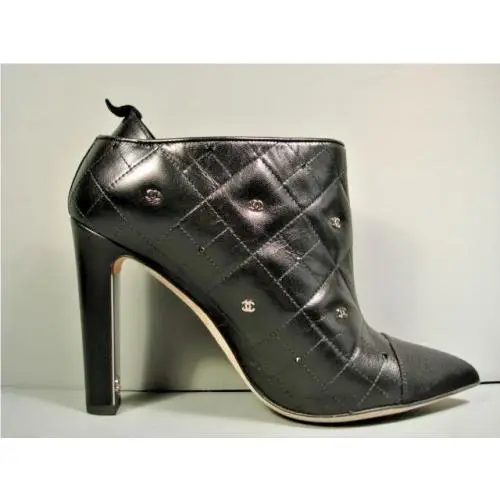 Chanel shoes - Chanel Short Boots - Short Boots - Black (UPC: 3572633965171) 3