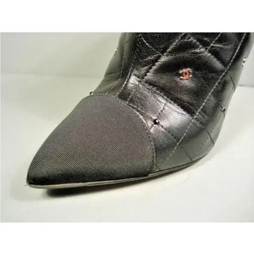 Chanel shoes - Chanel Short Boots - Short Boots - Black (UPC: 3572633965171) 6