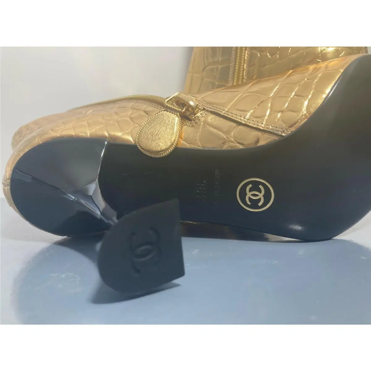 Chanel shoes - 19A - Gold (UPC: 3572651186145) 8