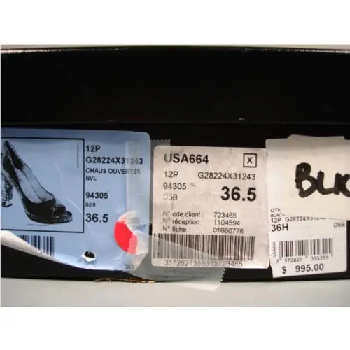 Chanel shoes - Platform Peep/Open Toe Pump - Platform Toe Pump - Blacks (UPC: 3572627355315) 3