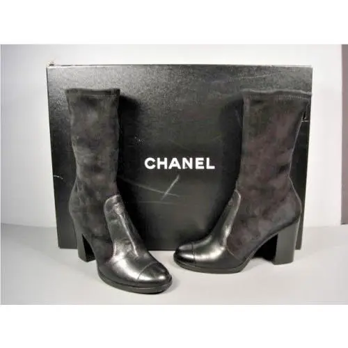 Chanel shoes - Bootie - Bootie - Black (UPC: 3572628357295) 1