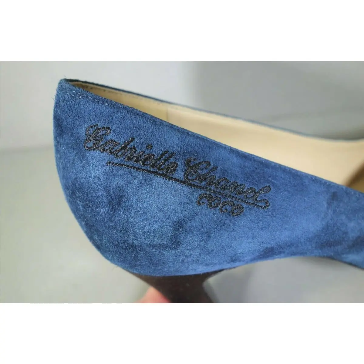Chanel shoes - Chanel cap toe pumps Gabrielle Coco - Black & Navy Blue (UPC: 3572640012059) 6