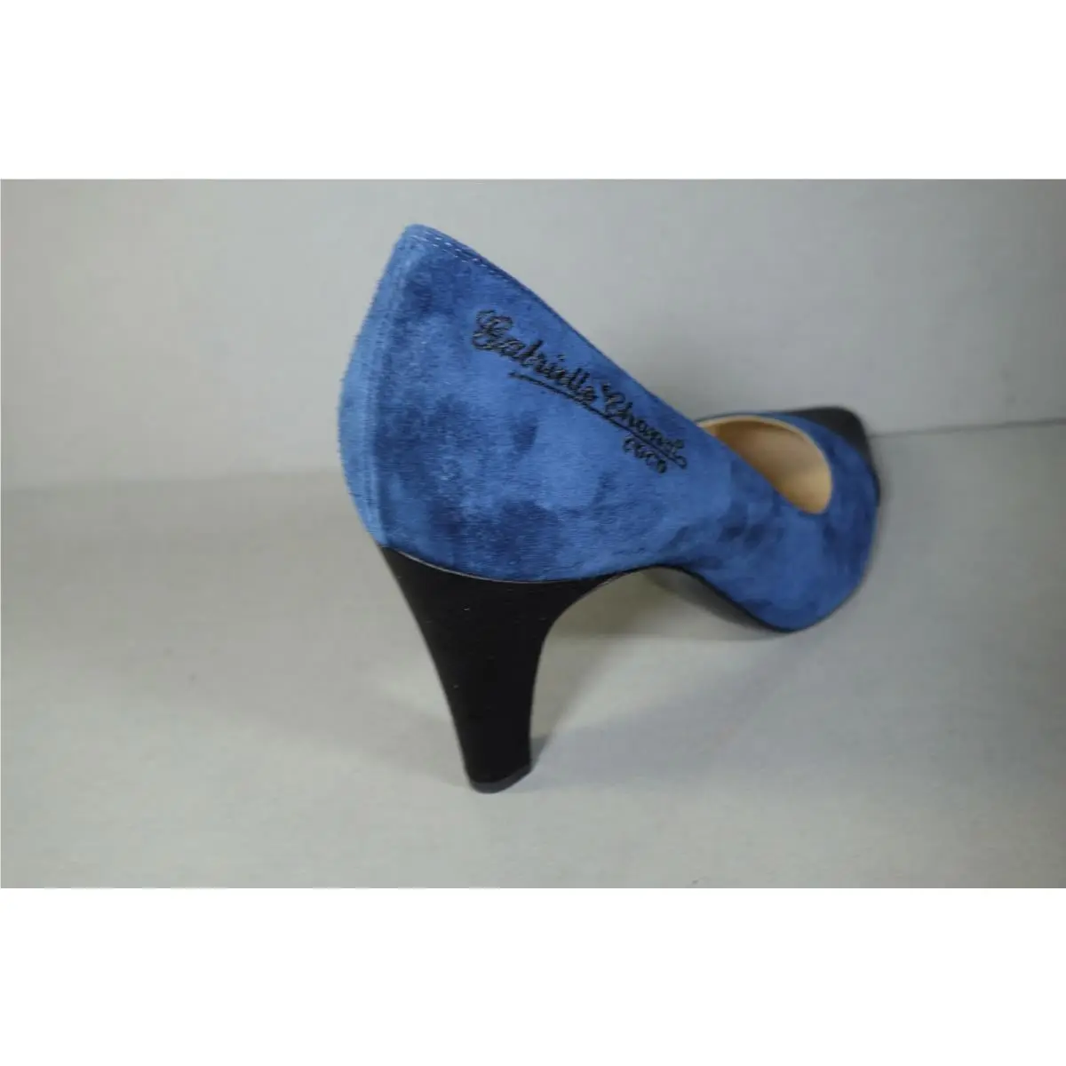 Chanel shoes - Chanel cap toe pumps Gabrielle Coco - Black & Navy Blue (UPC: 3572640012059) 7