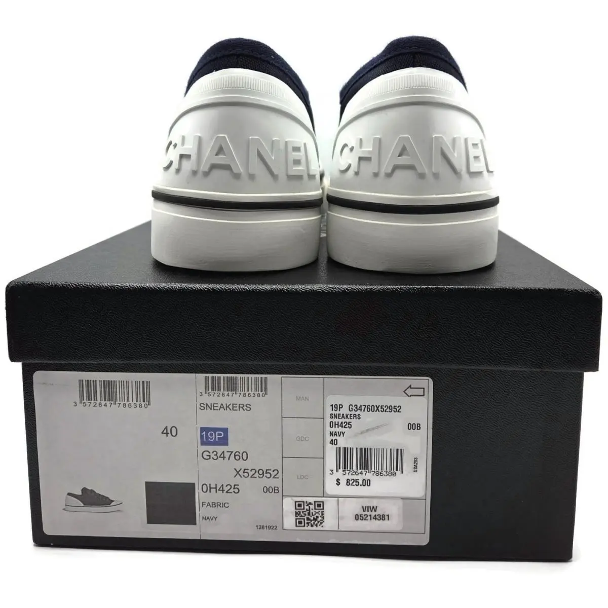 Chanel shoes - G34760 - G34760 - Navy Blue (UPC: 3572647786380) 10