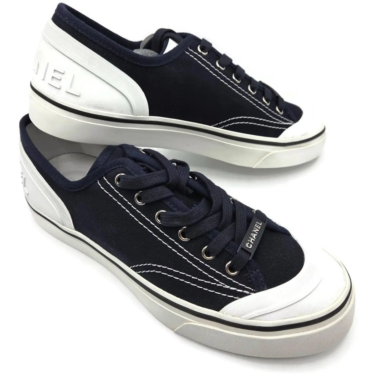 Chanel shoes - G34760 - G34760 - Navy Blue (UPC: 3572647786380) 12