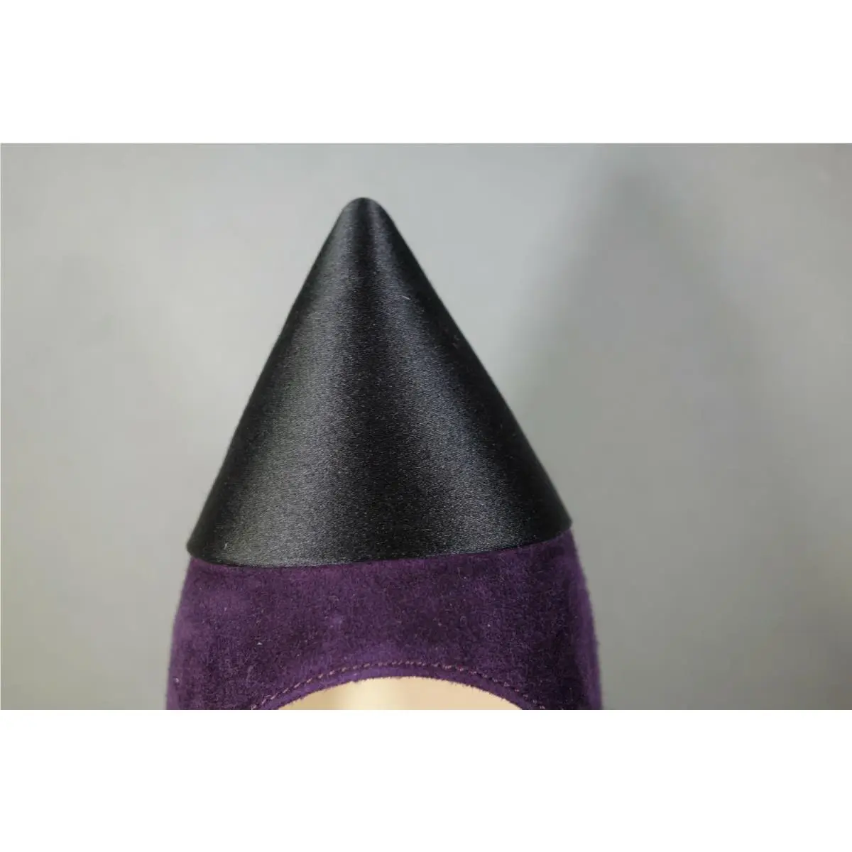 Chanel shoes - Chanel cap toe classic pumps - Black & Dark Purple (UPC: 3572640014794) 5