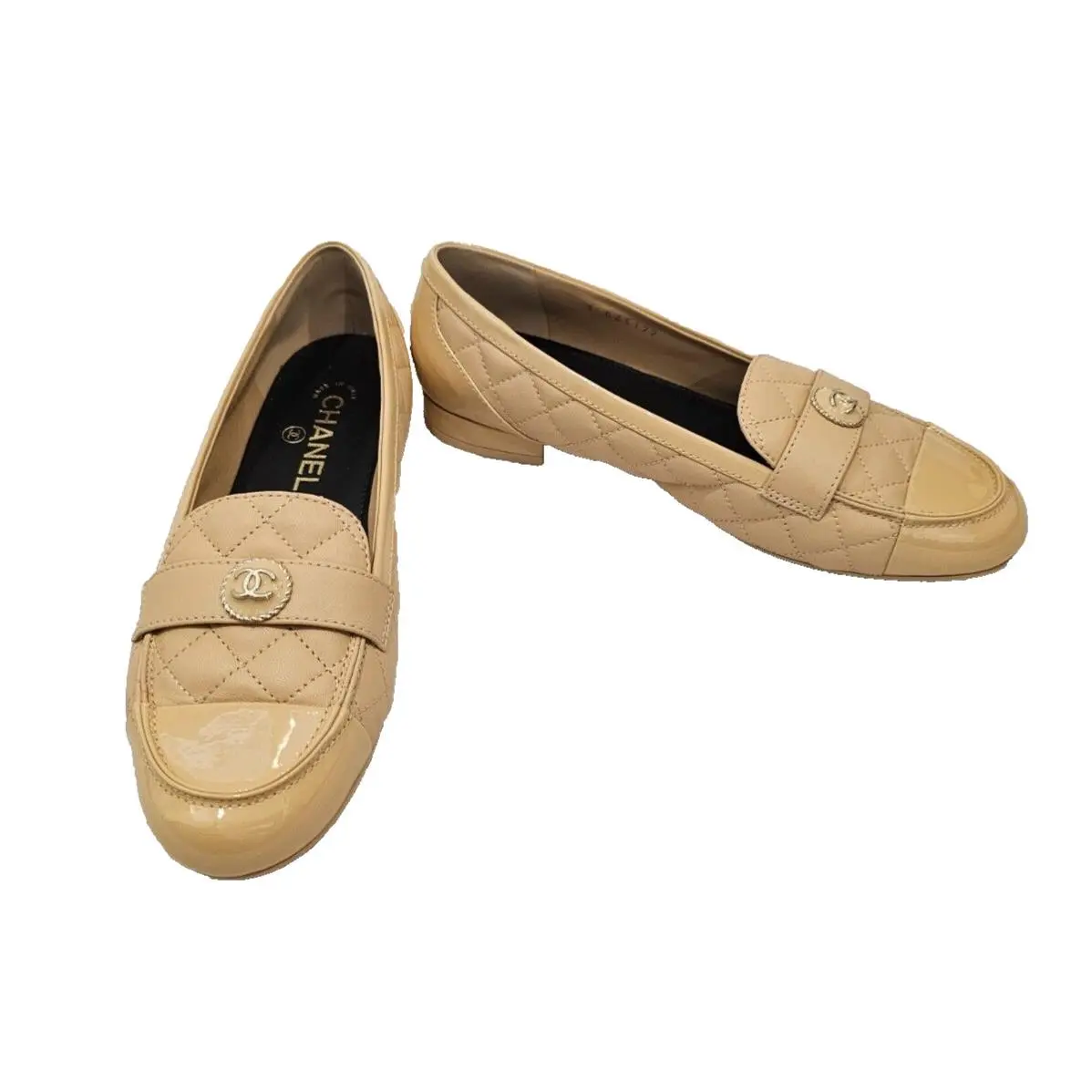 Chanel shoes - Chanel loafer - loafer - Beige (UPC: 3572673725100) 0