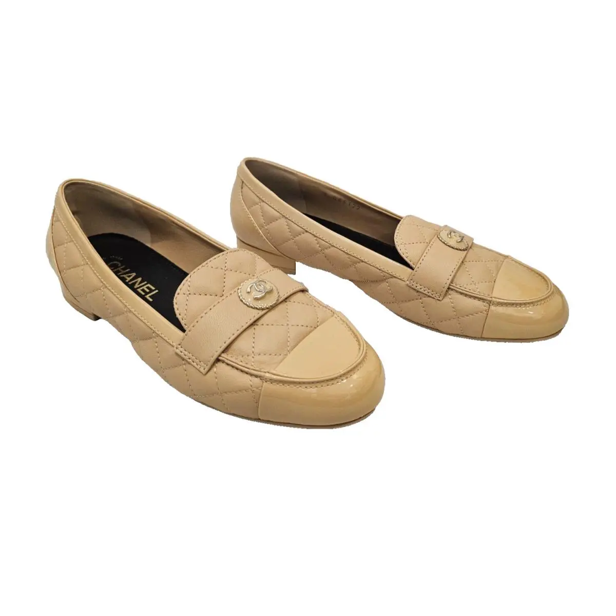 Chanel shoes - Chanel loafer - loafer - Beige (UPC: 3572673725100) 1