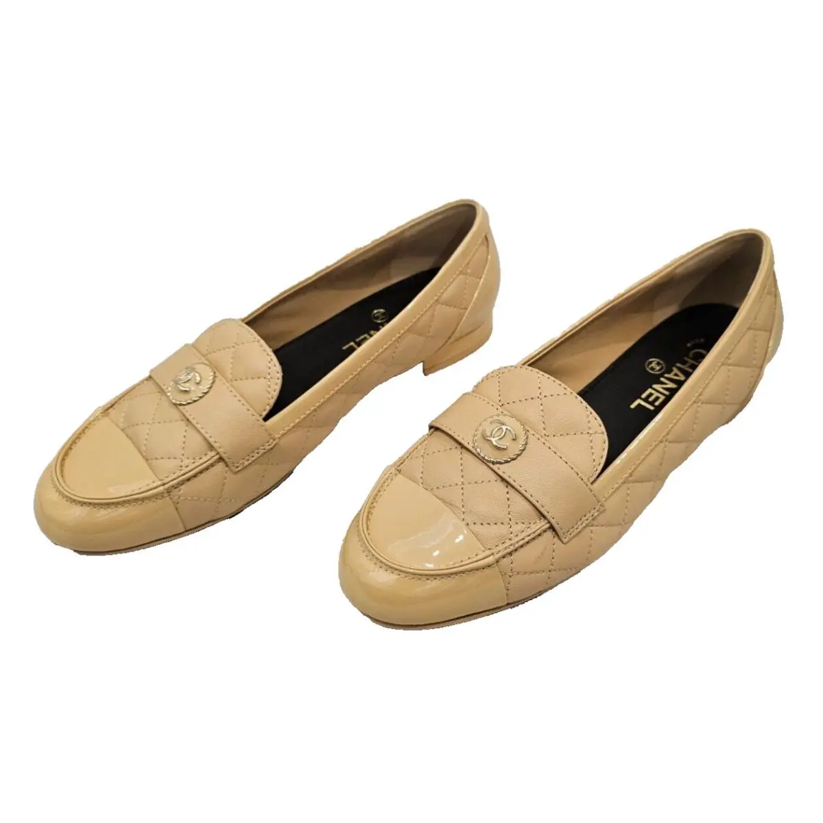 Chanel shoes - Chanel loafer - loafer - Beige (UPC: 3572673725100) 5